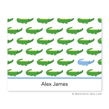 Boatman Geller Personalized Alligator Notes  Office Supplies > General Supplies > Paper Products > Stationery