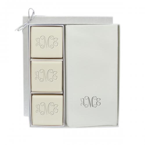 Carved Solutions Monogrammed Soap Set and Paper Towel Set  Health & Beauty > Personal Care > Cosmetics > Bath & Body > Bar Soap