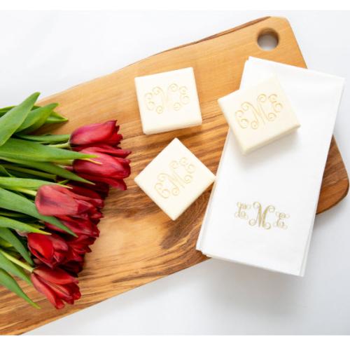 Carved Solutions Monogrammed Soap Set and Paper Towel Set  Health & Beauty > Personal Care > Cosmetics > Bath & Body > Bar Soap