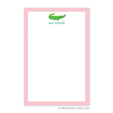 Boatman Geller Personalized Notepad with Alligator Pattern  Office Supplies > General Supplies > Paper Products > Notebooks & Notepads