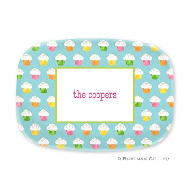 Personalized Rainbow Cupcakes Platter  Home & Garden > Kitchen & Dining > Tableware > Serveware > Serving Platters