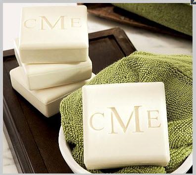 Persoanlized Carved Guest Soaps set of Four  Health & Beauty > Personal Care > Cosmetics > Bath & Body > Bar Soap