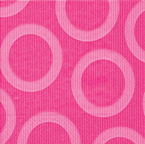 Personalized Pink Circles Napkins  NULL