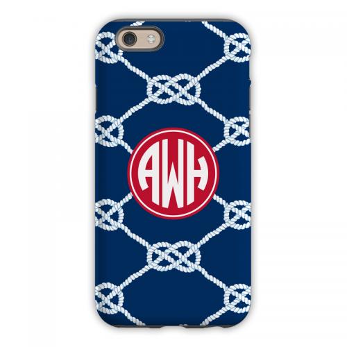 Personalized Phone Case Nautical Knot Navy   Electronics > Communications > Telephony > Mobile Phone Accessories > Mobile Phone Cases