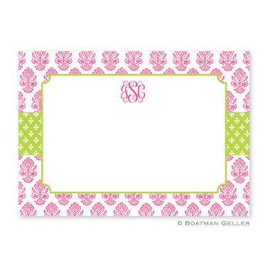 Boatman Geller Personalized Beti Pink Flat Card  Office Supplies > General Supplies > Paper Products > Stationery