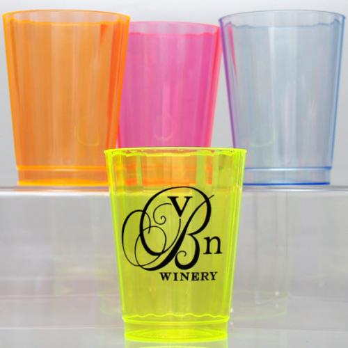 10 oz Personalized Neon Hard Plastic Cups  NULL