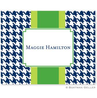 Boatman Geller Personalized Houndstooth Foldover Notes  Office Supplies > General Supplies > Paper Products > Stationery