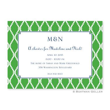 Boatman Geller Personalized Bamboo Flat Invitation  Office Supplies > General Supplies > Paper Products > Stationery