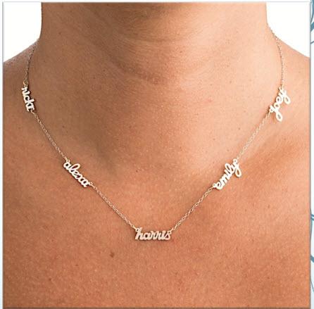  Multi Name Necklace Add All The Kids Names  Apparel & Accessories > Jewelry > Necklaces