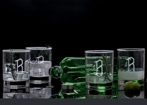 Personalized Double Old Fashioned Glass Set of Four  Home & Garden > Kitchen & Dining > Barware