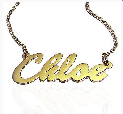 Personalized Name Necklace in Chloe Script   Apparel & Accessories > Jewelry > Necklaces