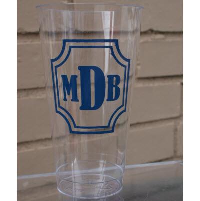 16 oz Personalized Clear Hard Plastic Cups  Home & Garden > Kitchen & Dining > Tableware > Drinkware