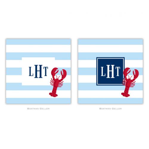 Personalized Coasters Stripe Lobster Pattern  Home & Garden > Kitchen & Dining > Barware > Coasters