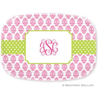 Personalized Beti Pink  Platter by Boatman Geller  Home & Garden > Kitchen & Dining > Tableware > Serveware > Serving Platters