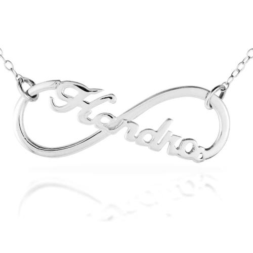 Infinity Name Necklace by The Pink Monogram  Apparel & Accessories > Jewelry > Necklaces