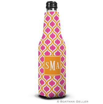 Personalized Kate Tangerine & Raspberry Bottle Koozie  Home & Garden > Kitchen & Dining > Food & Beverage Carriers > Drink Sleeves > Can & Bottle Sleeves