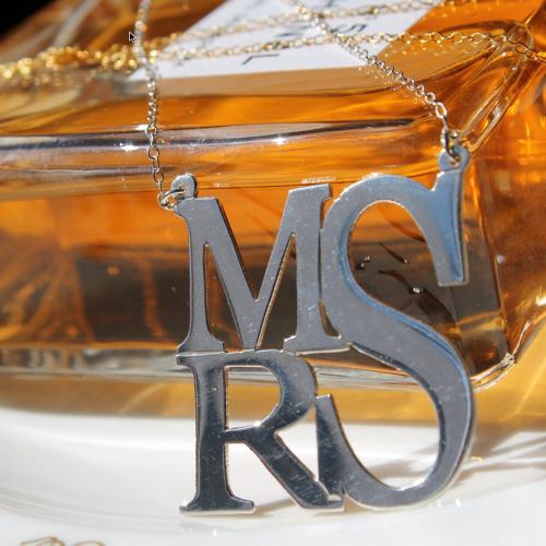 Deco Monogrammed Necklace  Apparel & Accessories > Jewelry > Necklaces