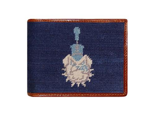 Smathers and Branson Citadel Needlepoint Bi-Fold Leather Wallet   Apparel & Accessories > Clothing Accessories > Wallets & Money Clips