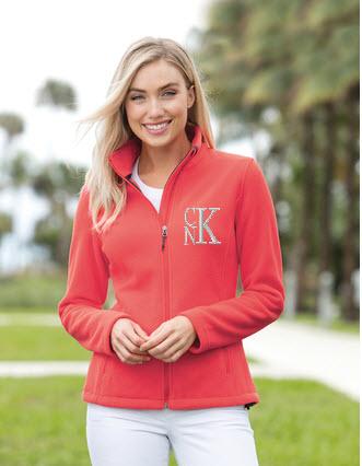 Ladies Port Authority Full Zip Fleece Jacket   Apparel & Accessories > Clothing > Activewear > Active Jackets