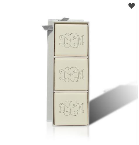 Personalized Mini Soaps Hostess Set of 3  Health & Beauty > Personal Care > Cosmetics > Bath & Body > Bar Soap