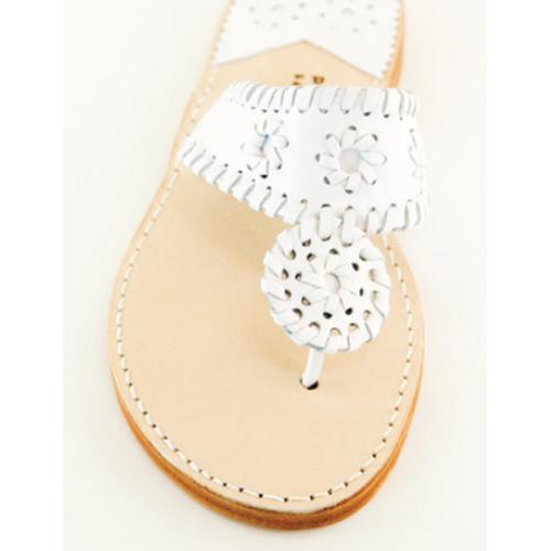 White with White Palm Beach Sandals White with White Apparel & Accessories > Shoes > Sandals > Thongs & Flip-Flops