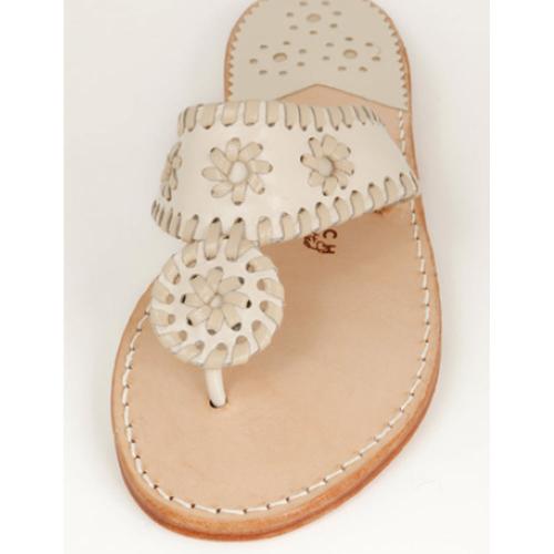 Shell with Chanel Palm Beach Sandals Shell with Chanel Apparel & Accessories > Shoes > Sandals > Thongs & Flip-Flops