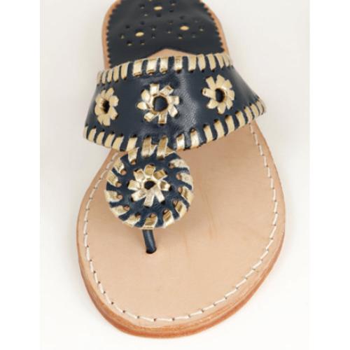 Regal Blue with Gold Palm Beach Sandals Regal Blue with Gold Apparel & Accessories > Shoes > Sandals > Thongs & Flip-Flops