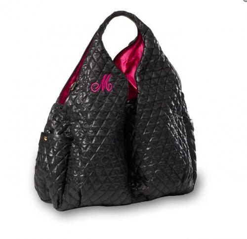 Monogrammed Quilted Nylon Gym or Diaper Bag 3 colors  Luggage & Bags > Diaper Bags