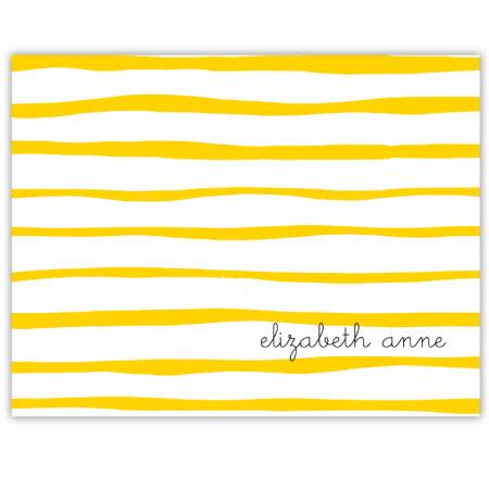 Boatman Geller Personalized Stripe Foldover Note  Office Supplies > General Supplies > Paper Products > Stationery