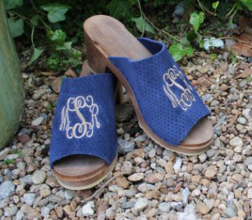  Navy Perforated suede on a peep toe high heel NULL