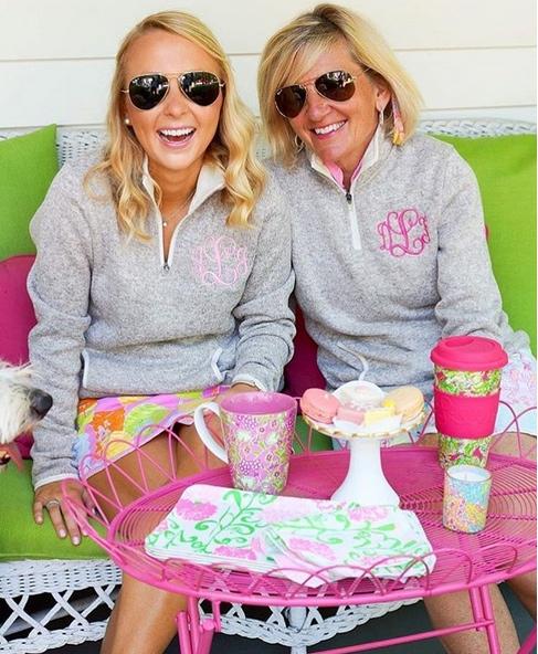 Monogrammed Ladies Charles River Sweater Quarter Zip Pullovers  Apparel & Accessories > Clothing > Shirts & Tops > Sweaters & Cardigans