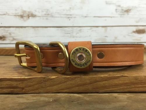 Personalized Leather Finest in the Field London Tan Collar  Animals & Pet Supplies > Pet Supplies > Dog Supplies > Dog Collars & Harnesses