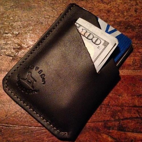 Leather Minimalist Sportsmans Wallet