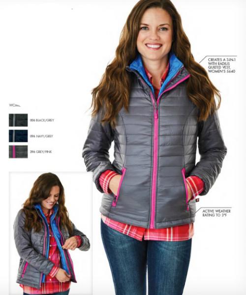 Monogrammed Ladies Quilted Puffy Jacket   Apparel & Accessories > Clothing > Outerwear > Coats & Jackets > Down & Snow Jackets