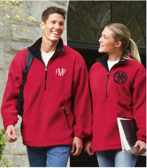 Charles River Adirondack Fleece Pullover Monogrammed  Apparel & Accessories > Clothing > Outerwear > Coats & Jackets > Fleece Jackets