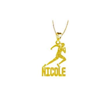 Personalized Woman Track Runner Necklace   Apparel & Accessories > Jewelry > Necklaces