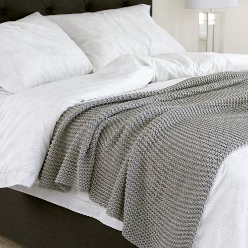 Matouk Orla Chunky Knit Throw  Home & Garden > Linens & Bedding > Bedding > Blankets > Throws