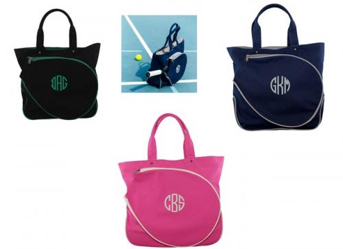 Monogrammed Tennis Racquet Cover   Sporting Goods > Racquet Sports > Tennis > Tennis Racket Accessories > Tennis Racket Bags