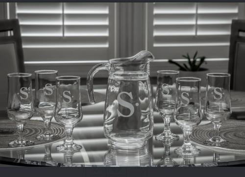 Monogrammed Ocean Isle Pitcher Set  Home & Garden > Kitchen & Dining > Tableware > Serveware > Serving Pitchers & Carafes