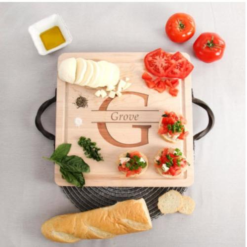 Personalized Serving Tray 9x12 Maple  Home & Garden > Kitchen & Dining > Kitchen Tools & Utensils > Cutting Boards