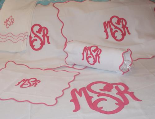 Matouk La Scallop Twin Duvet Cover No Monogram  Home & Garden > Linens & Bedding > Bedding > Duvet Covers